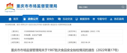 重慶市軒瑞食品山椒花生抽檢不合格事件與智慧化監管趨勢